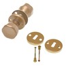 Aqbau® Door Knob, Rotatable with Rosette BB Button Pusher Rotary