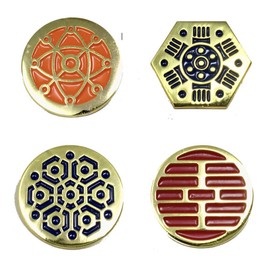 Super6props Alien USCSS Nostromo Weyland Yutani Crew Uniform Pins Collection, Zinc