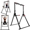 YIPONYT Foldable Pull Up Bar Stand, Pull Up Dip Station