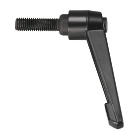 uxcell M10 x 30mm Handle Adjustable Clamping Lever Thread Push Button Ratchet Male Threaded Stud Knobs Locking Rotating Screw Handles Quick Release Bolt Black 4pcs