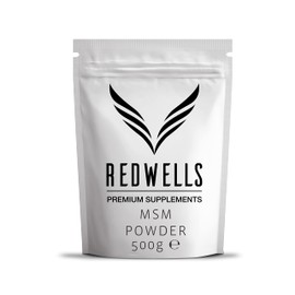 MSM Powder REDWELLS Crystalline Methyl Sulfonyl Methane GMO Free - 500g Pack