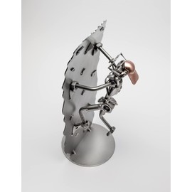 STEEMO Screw Man Bouldering Climbing Gift Metal Decoration 12 x 10 x 25 cm