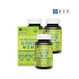 Chong Kun Dang 10-month supply of Premium MSM, Vitamin D, and Zinc (120 tablets, 5 bottles) / 종근당 10개월분 프리미엄 MSM 엠에스엠 비타민D 아연 120정 5병