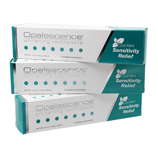 Opalescence Whitening Toothpaste, Sensitivity Relief, 3 Tubes, 4.7oz each
