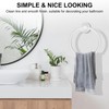 SetSail Towel Holder for Bathroom Wall Screw-in White Towel Ring