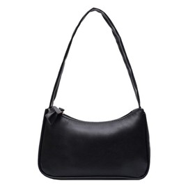 BBABBT Women's Top Handle Bag Retro Handbags Women's Shoulder Bags with Zip Small Clutch Bags Women Black, black