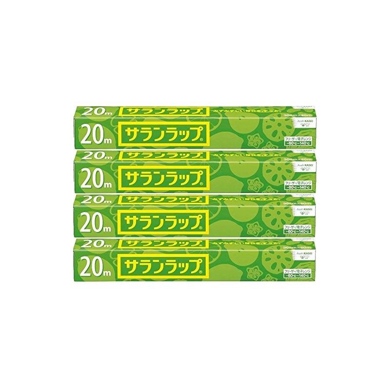 Set of 4: Saran Wrap 11.8 x 65.6 ft (30