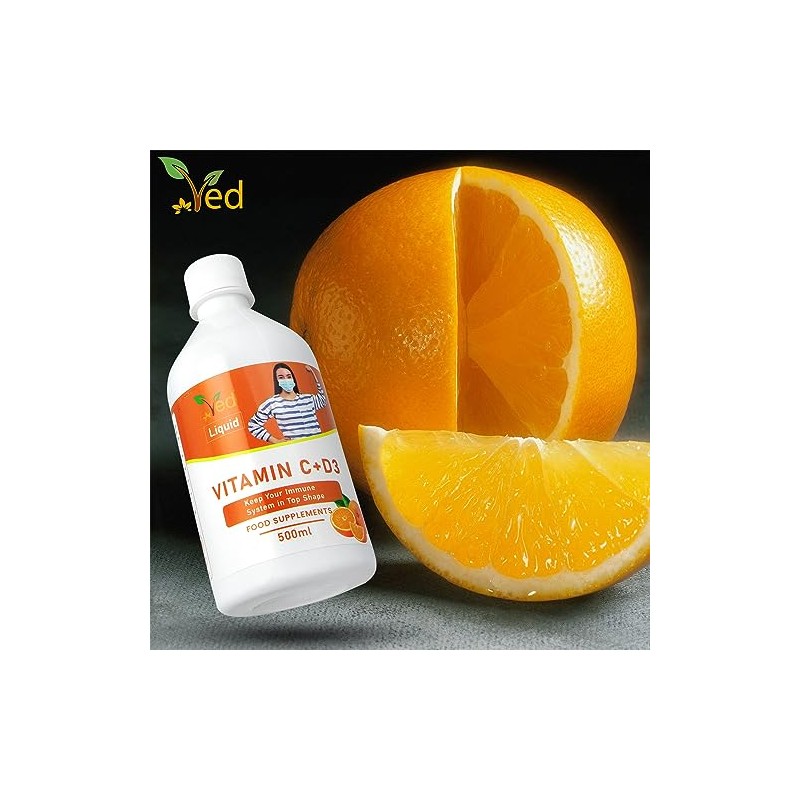 Ved Vitamin C & D3 Liquid Food Supplement for Adults