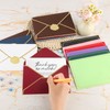 Kayqbonke Pack of 30 Coloured Envelopes, 10 Colours Colourful Envelopes,