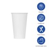 Karat 10oz Paper Hot Cups - White (90mm) - 1,000