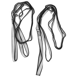 Tiardey 2 Pcs Daisy Chain,110cm Yoga Hammock Extension Strap,Strong Climbing Sling,Multi Loops Adjustable Nylon Yoga Exercise Band for Stretching,Pilates,Fitness Workout