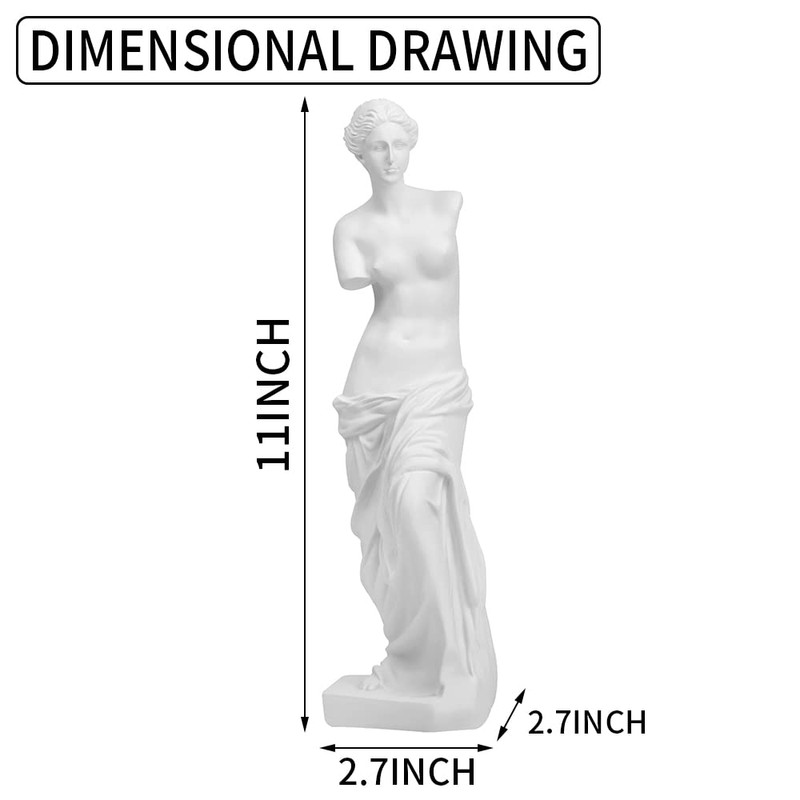 Norrclp 11.5in Greek Statue of Venus, Classic Roman Bust Greek