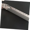 TOVINANNA 3pcs Stainless Steel Fine Tooth Hair Comb for Men