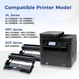 DR730 for Brother TN 760 TN-760 TN730 DR-730 Drum Unit Used with Brother HL-L2350DW HL-L2395DW HL-L2370DW HL-L2370DWXL MFC-L2750DW MFC-L2710DW DCP-L2550DW Printer (2 Black, NOT Toner)