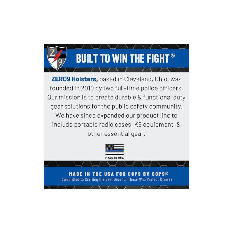 Zero9 Holsters - Model 4047 Double Handcuff Case, Compatible with