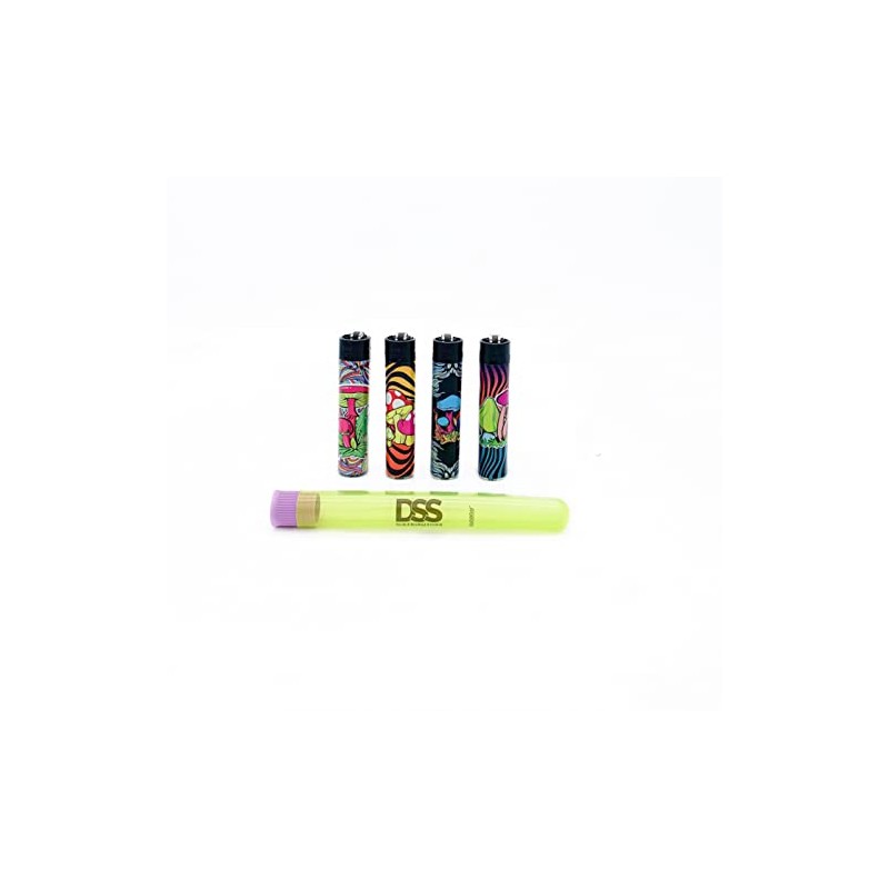 4 Lighter Combo Pack Psychedelic Mushrooms + DSS Torage Tube