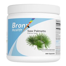 BRONX Saw Palmetto Extract for Men 320mg 300 Capsules | Supports Healthy Prostate Function | Hair Supplement | Powder Pills | Bulk Format