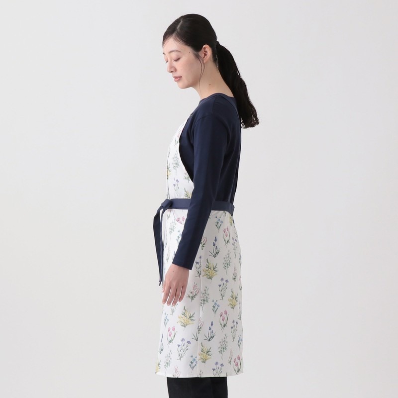 Afternoon Tea Living Apron, JJ03 Flower Apron, navy