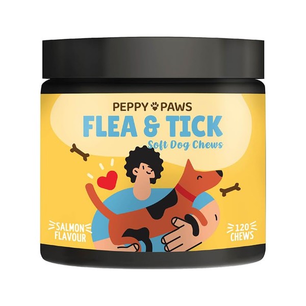 PEPPY PAWS Flea & Tick Support Dog Chews – 120