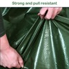 Tarps Heavy Duty Waterproof, Green/Silver 10Mil Polyethylene Tarp Cover with