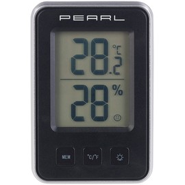 PEARL Indoor Thermometer: Digital Thermometer / Hygrometer with Comfort Display and LCD Display (Thermometer Min Max, Thermometer Hygrometer Inside, Temperature Display)
