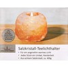 HIMALAYA SALT DREAMS Teelichthalter Rock, Kristallsalz aus Punjab/Pakistan, Orange, ca.