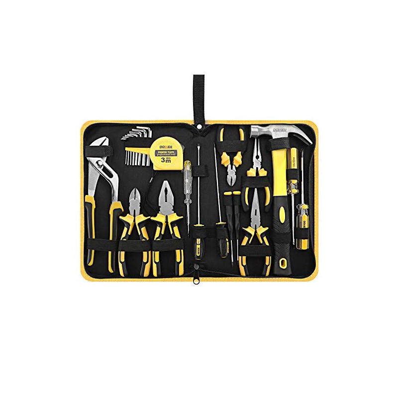 DOWELL 24 pcs Homeowner Tool Set, Home Repair Hand Tool