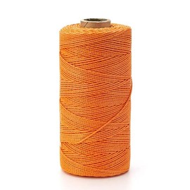 ATERET Orange Mason Line String Line, 3 Rolls 250ft Length, #18 Braided Nylon String, Nylon Twine String for Gardening Or Masonry Tools, Multipurpose for Gardening, Masonry, and Construction