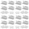 SUNMAK 16 Units per Set Solar Panel Mounting Z Brackets,
