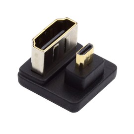 chenyang Micro HDMI Male to HDMI Female 4K@60Hz 180 Degree UP Angled Extension Adapter Converter Connector