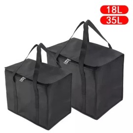 누수 방지 단열 런치 쿨러 백 - 접이식 방수 열가방 아이스팩 포함 배달 및 야외 활동용 Leak Proof Insulated Lunch Cooler Bag - Foldable Waterproof Thermal Bag with Ice Pack for Delivery and Outdoor Activities
