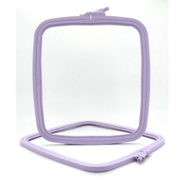Nurge Lilac Large (No:4) Plastic Square Embroidery Hoop, Cross Stitch Hoops, Punch Needle Hoop , DIY Craft Sewing,ABS Plastic Embroidery Hoops