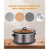 2 Pieces Heat Resistant Mat for 6-8 Quart Slow Cooker,