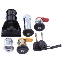 Lock Cylinder Door Lock Key Ignition Lock Boot Lock Ignition Switch Tailgate Lock Cylinder Door Lock Cylinder Set Door Lock Cylinder Lock for Fiesta MK4 1995-2006