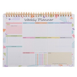 SEWACC Weekly Planner with Spiral Binding Weekly Notepad Projects Planner Notebook Week Planner Notebook