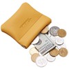 Travelambo Leather Squeeze Coin Purse Pouch Change Holder For Men