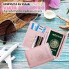 Porta Pasaporte y Visa Mexicano Funda Pasaporte con 10 Compartimientos