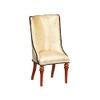Melody Jane Dolls House Walnut High Back Side Chair JBM
