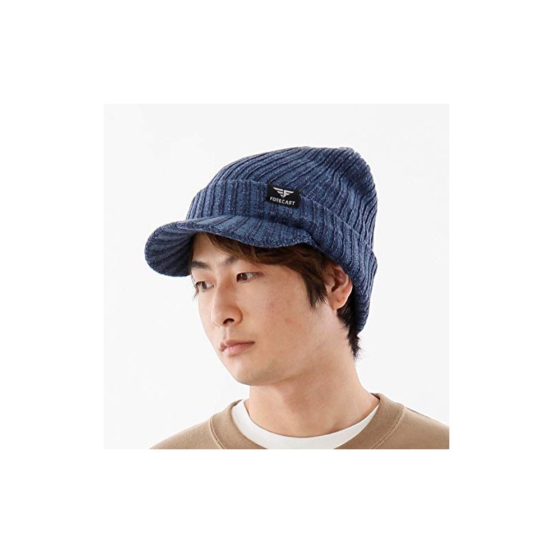 Forecast Winter Hat with Brim Knit Hat (Oslo Hat), purple,