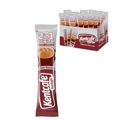 Kentcafe 2 in 1 Instant Coffee, Soluable coffee mixture without sugar, Creamy Delight: Sugar-Free 2-in-1 Instant Coffee Mix (11g, 48 Packs), Smooth Blend: 2-in-1 Instant Coffee & Milk Powder, Pour, mix and drink