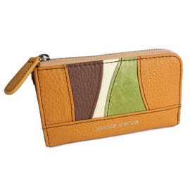 Pakka Pakka Women's Key Case with Coin Purse, Genuine Leather, Triple Layer, Genuine Leather, Horse Leather, Mille-feuille Leather, Present, Gift, Camel