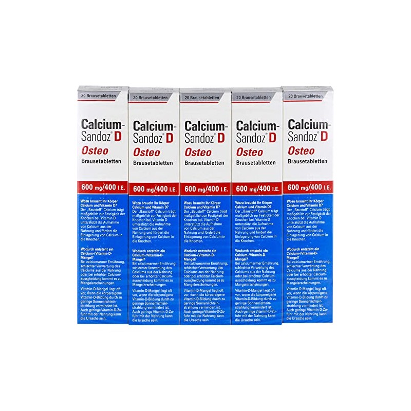 Calcium Sandoz D Osteo Effervescent Tablets Pack of 100