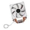 CPU Cooling Fan Professional Efficient 6 Tubes 3 Wires White