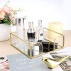 TOLIDA Square Glass Napkin Holder - Metal Glass Napkin Holder