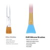 Cuttte 4pcs Silicone Face Mask Applicators, Hairless Facial Brushes for