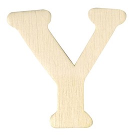 RAYHER 6162400 Wooden Letter, 4 cm, Y