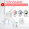 HHDQFTSLG Cordless Hot Glue Gun, Glue Gun with 30 Glue