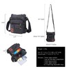 Women's Water Resistant Canvas Shoulder Crossbody Bag Small Handbag Multi-pocket