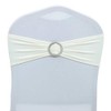 VDS - Ivory | Spandex Chair Sashes Bows | 25