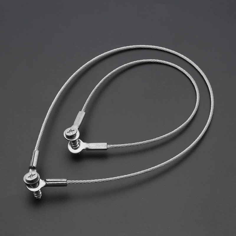 Jiozermi 10 Pcs 8" Cabinet Door Restraint, Stainless Steel Restraint